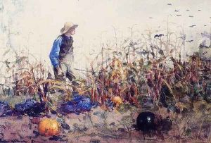 Among the Vegetables (or Boy in a Cornfield) by Winslow Homer
