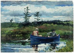 The Blue Boat by Winslow Homer