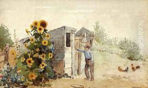 Backyard, Summer by Winslow Homer