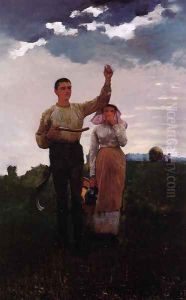 Answering the Horn (or The Home Signal) by Winslow Homer