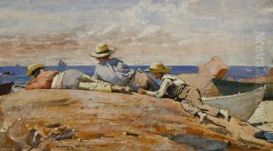Three Boys on the Shore by Winslow Homer