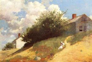 Houses on a Hill by Winslow Homer