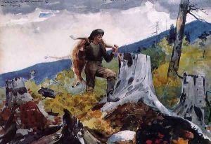 Guide Carrying a Deer by Winslow Homer