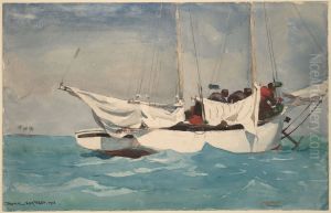 Key West, Hauling Anchor by Winslow Homer