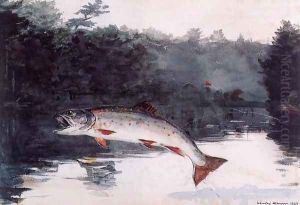 Leaping Trout I by Winslow Homer
