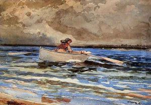 Rowing at Prout's Neck by Winslow Homer
