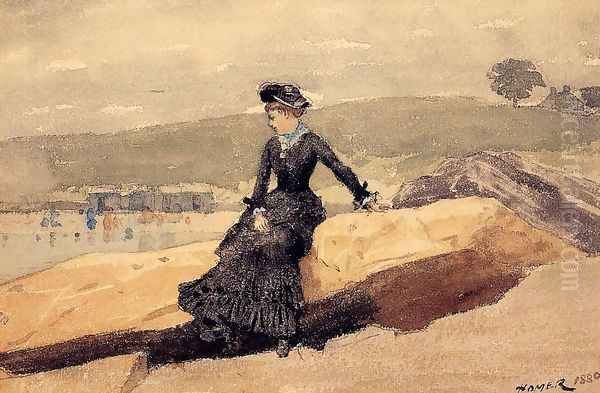 Girl on Beach - view 1