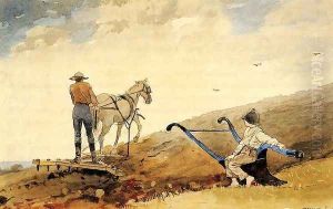 Harrowing by Winslow Homer