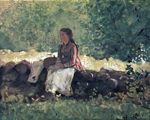 On the Fence I by Winslow Homer