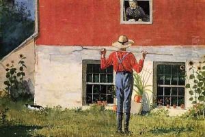 Rustic Courtship by Winslow Homer