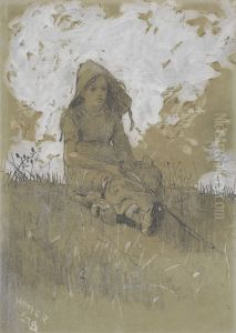 Girl in a Sunbonnet by Winslow Homer