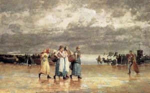Four Fisherwives by Winslow Homer