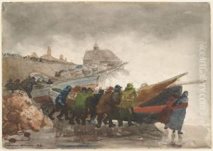 Watching the Tempest by Winslow Homer