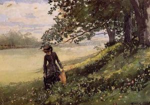 Young Woman with a Parasol by Winslow Homer