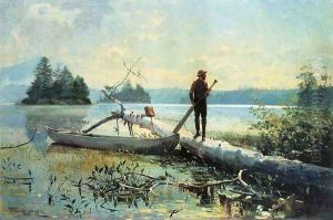 The Trapper, Adirondacks by Winslow Homer