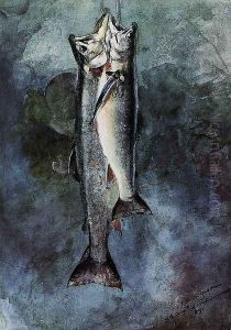 Two Trout I by Winslow Homer