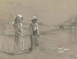 Fishing in the Pond by Winslow Homer