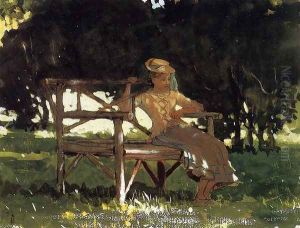 Woman on a Bench by Winslow Homer