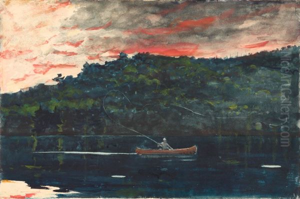 Sunrise, Fishing in the Adirondacks - view 1