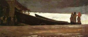 Watching a Storm on the English Coast by Winslow Homer