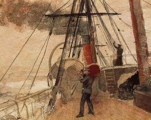 Observations on Shipboard by Winslow Homer