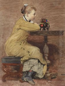 Woman and Elephant