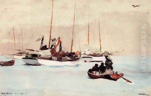 Schooner at Anchor, Key West by Winslow Homer