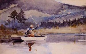 Quiet Pool on a Sunny Day by Winslow Homer