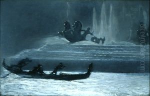 The Fountains at Night, World's Columbian Exposition by Winslow Homer