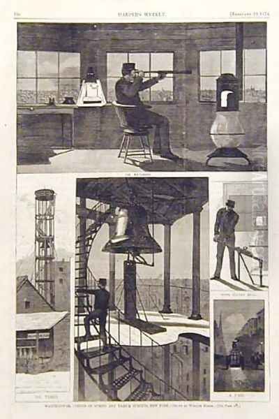 Watch-tower, corner of Spring and Varick Streets, New York - view 1