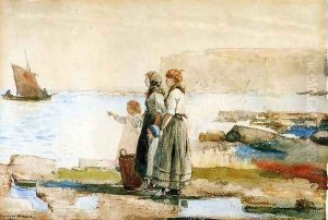Women watching the sea by Winslow Homer