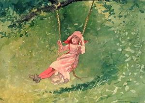 Girl on a Swing 2 by Winslow Homer
