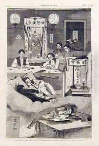 The Chinese in New York, scene in a Baxter Street Clubhouse