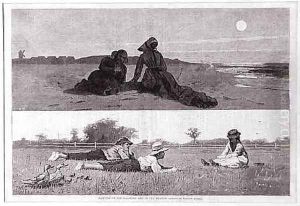 Flirting on the Seashore and on the Meadow by Winslow Homer
