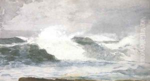Surf At Prout's Neck 1895 by Winslow Homer