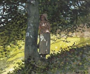 A Shady Spot, Houghton Farm by Winslow Homer