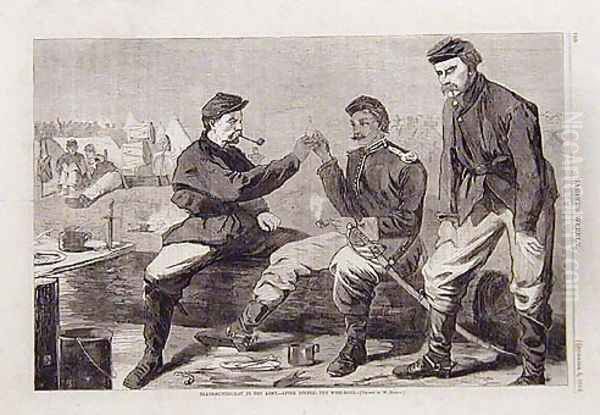 Thanksgiving Day in the Army- After Dinner: The wishbone - view 1