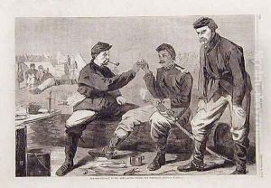 Thanksgiving Day in the Army- After Dinner: The wishbone by Winslow Homer