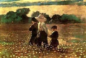 In the Mowing by Winslow Homer