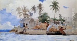 Sponge Fishermen, Bahamas by Winslow Homer