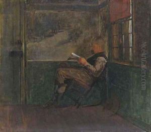 Young Man Reading by Winslow Homer