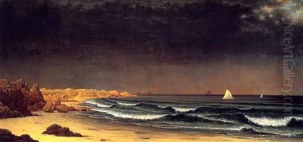 Approaching Storm, Beach Near Newport - view 1