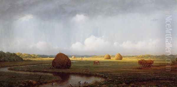 Sudden Shower Newbury Marshes by Martin Johnson Heade