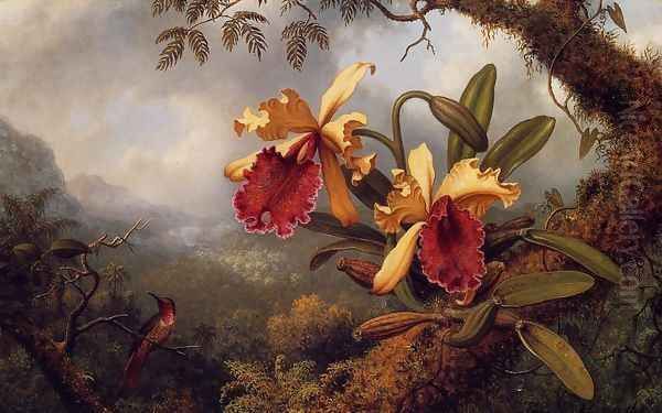Orchids And Hummingbird3 - view 1