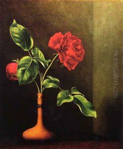 Still LIfe With Rose by Martin Johnson Heade