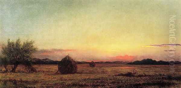 Jersey Meadows With Ruins Of A Haycart - view 1