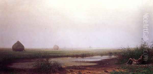 Marsh With A Hunter - view 1