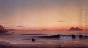 Twilight Singing Beach by Martin Johnson Heade