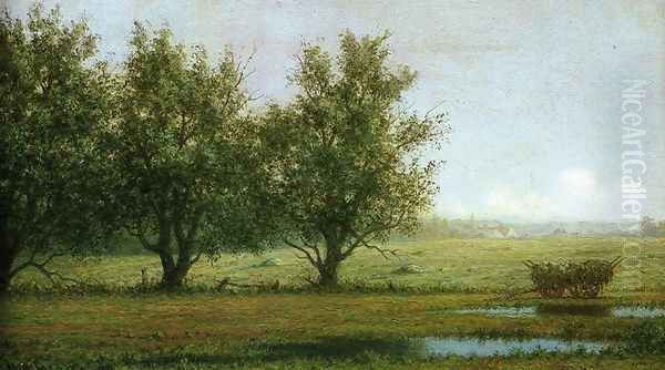 Landscape With Hay Wagon - view 1