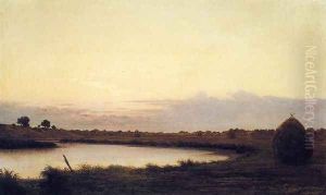 Quiet River At Dusk by Martin Johnson Heade
